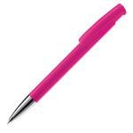 Matte kleurrijke plastic pen gemaakt in de EU kleur roze derde weergave