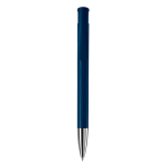 Matte kleurrijke plastic pen gemaakt in de EU kleur donkerblauw tweede weergave