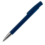 Matte kleurrijke plastic pen gemaakt in de EU kleur donkerblauw derde weergave