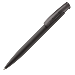 Kleurrije plastic pen met soft-touch afwerking kleur zwart derde weergave