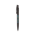 Kleurrije plastic pen met soft-touch afwerking met afdrukgebied