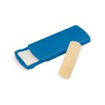 Kleurrijk plastic hoesje met 5 pleisters inbegrepen Band Aids Colors kleur blauw