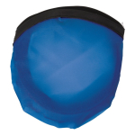 Opvouwbare nylon frisbee beschikbaar in verschillende kleuren met hoes kleur blauw tweede weergave