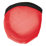 Opvouwbare nylon frisbee beschikbaar in verschillende kleuren met hoes kleur rood tweede weergave