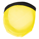Opvouwbare nylon frisbee beschikbaar in verschillende kleuren met hoes kleur geel tweede weergave