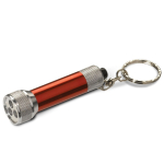 Originele aluminium sleutelhanger met lampje bedrukken Minilight kleur rood