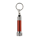 Originele aluminium sleutelhanger met lampje bedrukken Minilight kleur rood tweede weergave