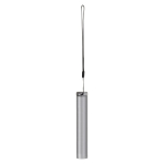 Aluminium zaklamp met continu of knipperende LED-verlichting kleur zilver tweede weergave