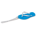 Zomerse sleutelhanger in de vorm van een slipper met EVA body Menorca kleur blauw