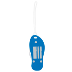 Zomerse sleutelhanger in de vorm van een slipper met EVA body Menorca kleur blauw tweede weergave