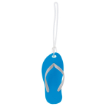 Zomerse sleutelhanger in de vorm van een slipper met EVA body Menorca kleur blauw derde weergave