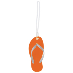 Zomerse sleutelhanger in de vorm van een slipper met EVA body Menorca kleur oranje derde weergave