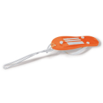 Zomerse sleutelhanger in de vorm van een slipper met EVA body Menorca kleur oranje vierde weergave