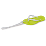 Zomerse sleutelhanger in de vorm van een slipper met EVA body Menorca kleur limoen groen