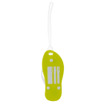 Zomerse sleutelhanger in de vorm van een slipper met EVA body Menorca kleur limoen groen tweede weergave