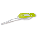 Zomerse sleutelhanger in de vorm van een slipper met EVA body Menorca kleur limoen groen vierde weergave