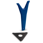 Ijskrabber 3 in 1 van gerecycled plastic met 3 functies kleur blauw derde weergave