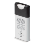 Personaliseerbare antibacteriële handspray voor in je zak 20ml kleur wit/zwart derde weergave