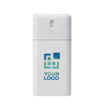Personaliseerbare antibacteriële handspray voor in je zak 20ml met afdrukgebied