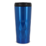 Thermosglas met origineel geometrisch ontwerp van golven 450ml Waves kleur blauw tweede weergave