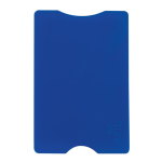 Stevige kaarthouder in klassieke kleuren met RFID-bescherming kleur blauw