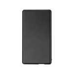 Powerbank met verlicht logo en ingebouwde kabel kleur zwart tweede weergave