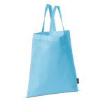 Non-woven tassen in diverse kleuren 80 g/m2 Plaza Large kleur lichtblauw