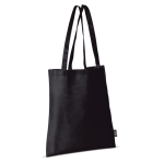 Non-woven tas in verschillende kleuren met lange handvatten 75 g/m2 kleur zwart