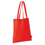 Non-woven tas in verschillende kleuren met lange handvatten 75 g/m2 kleur rood