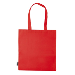 Non-woven tas in verschillende kleuren met lange handvatten 75 g/m2 kleur rood derde weergave