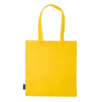 Non-woven tas in verschillende kleuren met lange handvatten 75 g/m2 kleur geel derde weergave