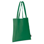 Non-woven tas in verschillende kleuren met lange handvatten 75 g/m2 kleur groen
