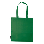 Non-woven tas in verschillende kleuren met lange handvatten 75 g/m2 kleur groen derde weergave