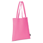 Non-woven tas in verschillende kleuren met lange handvatten 75 g/m2 kleur roze
