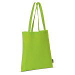 Non-woven tas in verschillende kleuren met lange handvatten 75 g/m2 kleur limoen groen