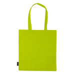 Non-woven tas in verschillende kleuren met lange handvatten 75 g/m2 kleur limoen groen derde weergave
