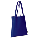 Non-woven tas in verschillende kleuren met lange handvatten 75 g/m2 kleur donkerblauw