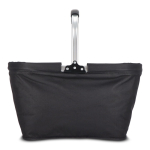 Opvouwbare picknickmand van nylon in verschillende kleuren kleur zwart derde weergave