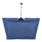 Opvouwbare picknickmand van nylon in verschillende kleuren kleur donkerblauw derde weergave