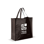 Non woven tas met bijpassende lange handvaten, capaciteit 10kg met afdrukgebied