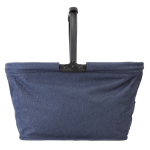 Opvouwbare veldtas van polyester met voorvak kleur donkerblauw vijfde weergave