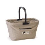 Opvouwbare veldtas van polyester met voorvak met afdrukgebied