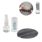 Plastic dispenser met 30 ml schermreiniger en microvezeldoek