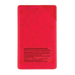 Suikervrije mintdispenser in gekleurde doos kleur rood derde weergave