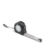 Meetlint van 3 meter in verschillende kleuren met riemclip met afdrukgebied