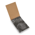 Stevig notitieboekje van steenpapier met witte vellen in zakformaat kleur naturel derde weergave