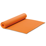 Yogamat van 4mm dikte met draagtas kleur oranje
