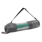 Yogamat van 4mm dikte met draagtas kleur donkerblauw vierde weergave
