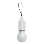 Zaklamp met 1 LED-licht en handvat voor sleutelhanger of tas kleur wit derde weergave