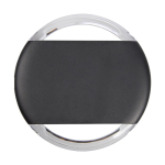 Ronde draadloze oplader met lichtgevende randen 5W kleur zwart derde weergave